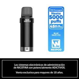 NexPOD Recarga 5000 Puffs Blue Razz Ice