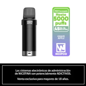 NexPOD Recarga 5000 Puffs Grape Apple en Chile