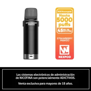 NexPOD Recarga 5000 Puffs Strawberry Mango en Chile