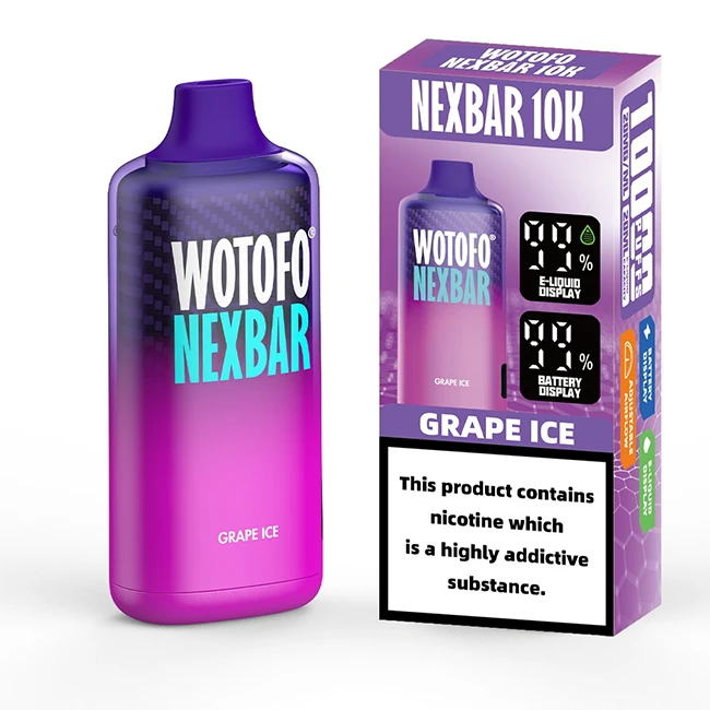  vaporizador Nexbar 10000 Puffs – Grape Ice