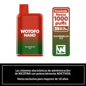 Wotofo Nano 1000 Puffs - Watermelon Ice