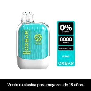 Oxbar G8K 8000 Puffs – Clear (ZERO NIC)