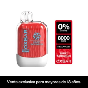 Oxbar G8K 8000 Puffs – Sunset Watermelon (ZERO NIC)