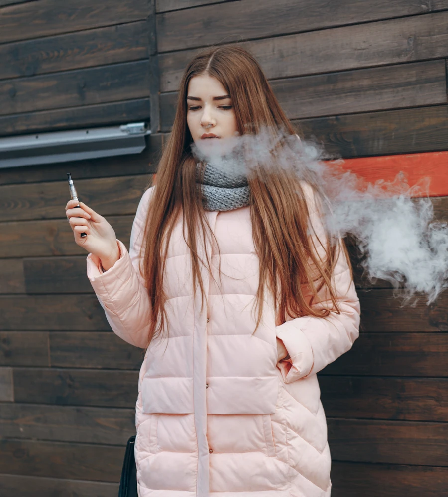 humo y el vapor de un vape