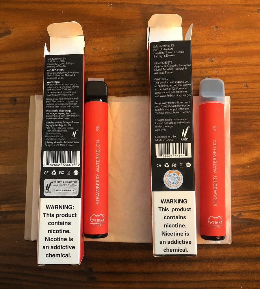 vapes falsos y originales