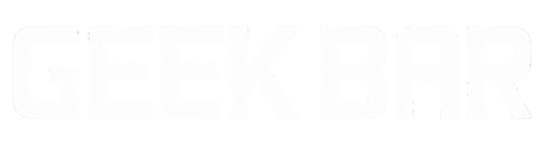geek bar logo white