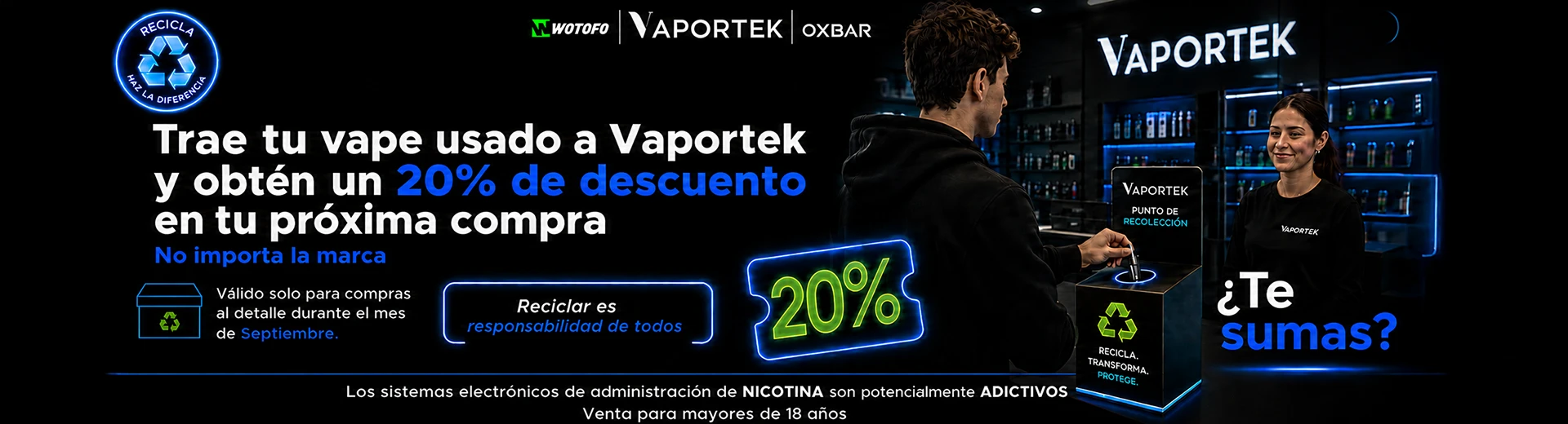 vaportek descuento